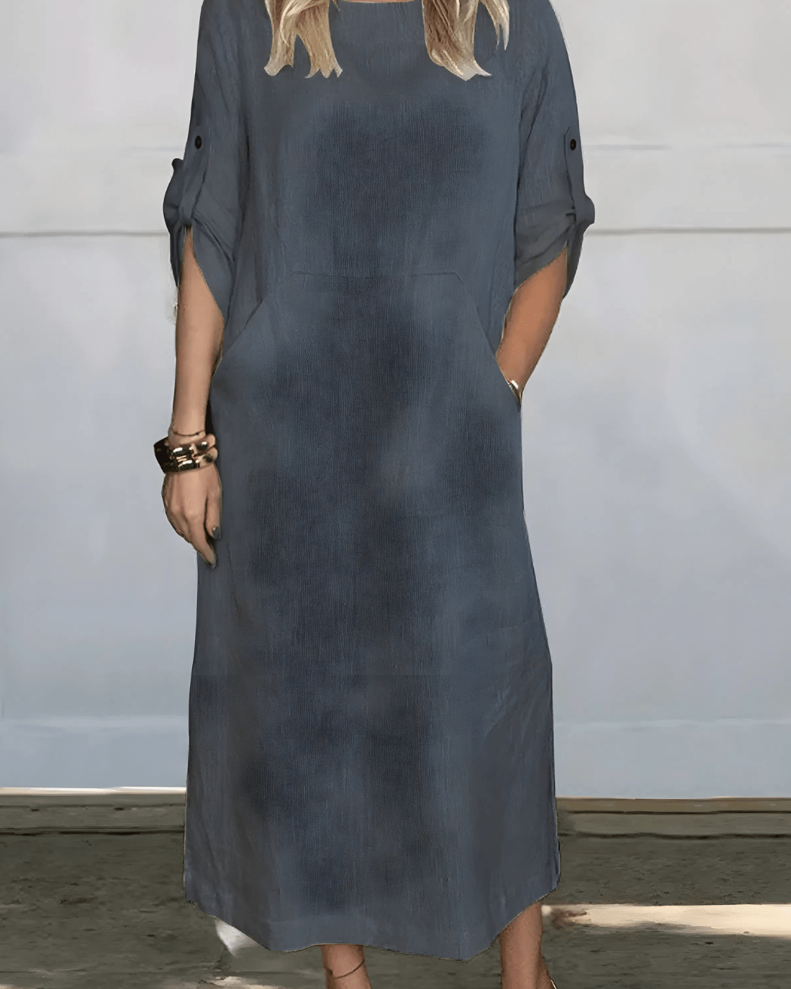 Vestido Casual Susan | Linho Puro - (Soltinho) - Direct Ofertas