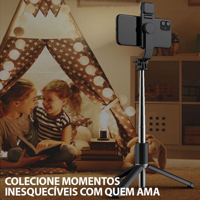 Selfiegram - Tripé Multifunções Led 4 em 1 - Direct Ofertas