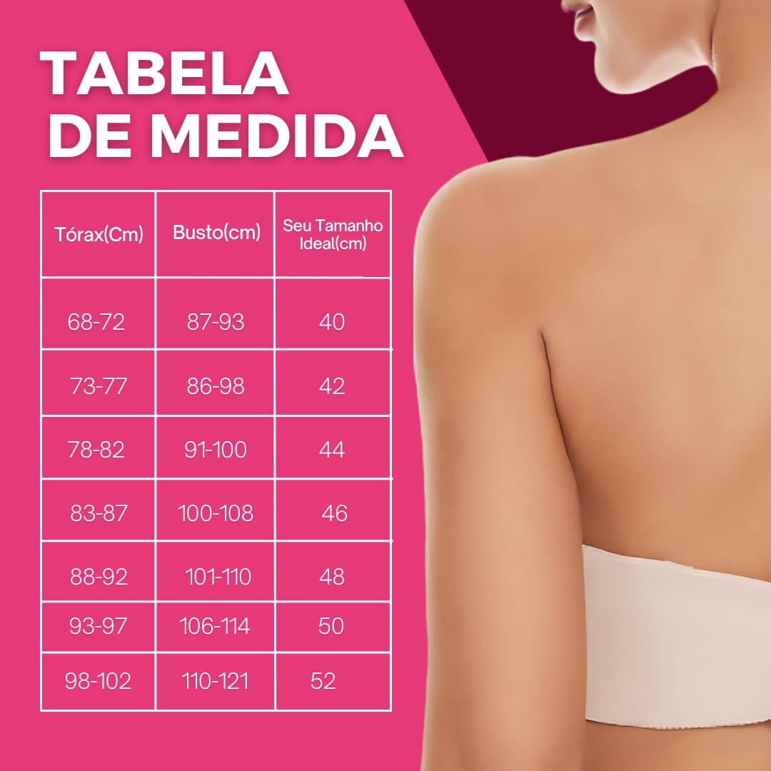 Sutiã Femme Comfort Premium - Suporte Máximo Sem Alças - (PAGUE 1 e LEVE 2) - Direct Ofertas
